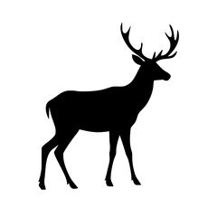 Fototapeta premium deer silhouette vector