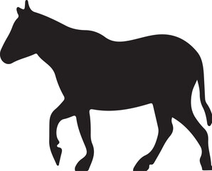 horse silhouette vector silhouette of a horse vector