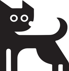 Obraz premium black cat with a sign white background vector illustration design