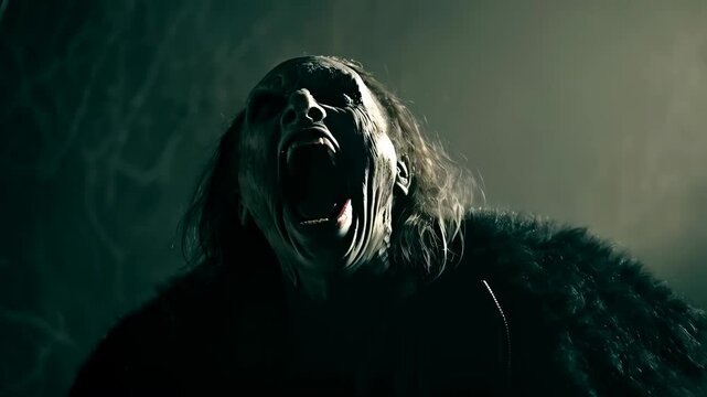 Creepy forest screamer unleashes eerie jumpscare in haunted nightmare sequence
