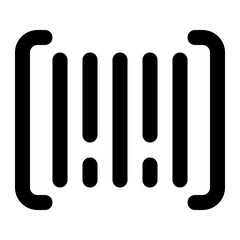 barcode icon for illustration