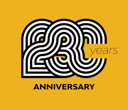 230 years retro anniversary vector template template template design illustration