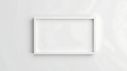 Minimalist frame mockup on gray background
