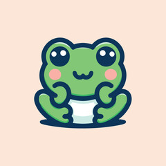 cute frog image vector