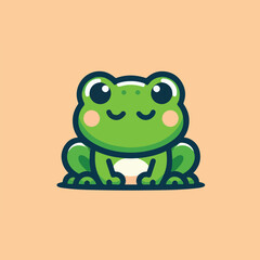 cute frog image vector