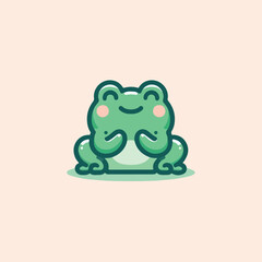 cute frog image vector