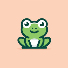 cute frog image vector