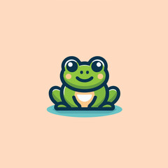 cute frog image vector