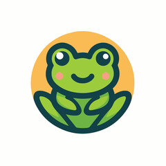 cute frog image vector
