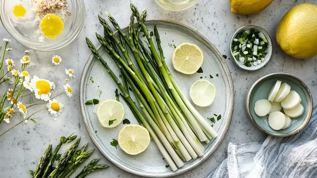 Asparagus Recipe: Lemon, Herbs, and Fresh Ingredients