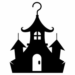 silhouette of a house