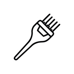 Hair Dye Brush Icon Vector Illustration For Beauty And Salon Concepts