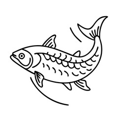 tarpon icon, tarpon vector illustration-simple illustration of tarpon, perfect for tarpon logos and icons