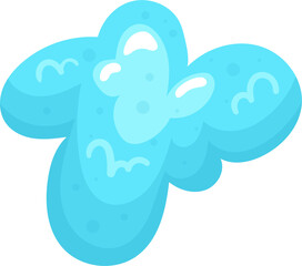 Soap foam clipart design illustration