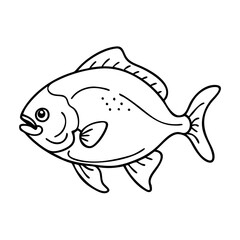 pacu icon, pacu vector illustration-simple illustration of pacu, perfect for pacu logos and icons