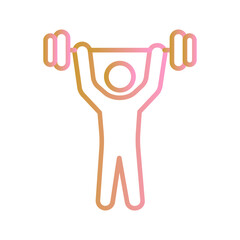 Weightlifting Vector Icon