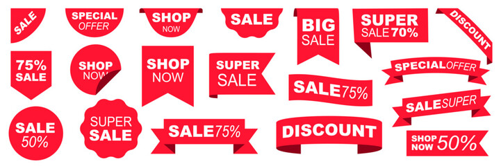 sale banner. Special offer badge