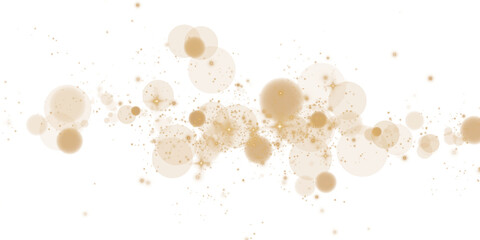 A breathtakingly stunning bokeh effect that showcases glowing orbs along with soft sparkles in warm beige colors