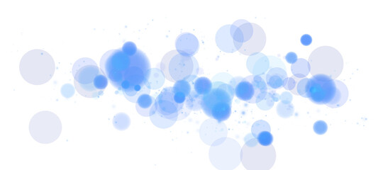 A captivating composition of glowing blue orbs and sparkles creates an enchanting bokeh effect, captivating viewers