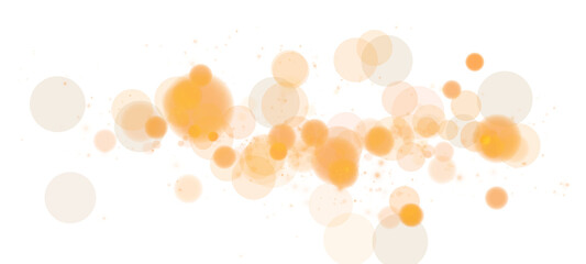 A stunning bokeh effect with glowing orbs and soft sparkling lights in warm yellow and white shades