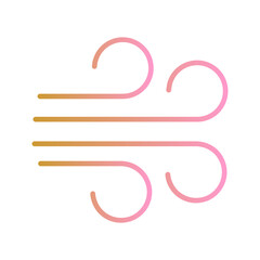 Windy Weather Vector Icon