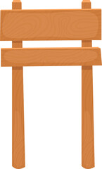 Wooden sign clipart design illustration