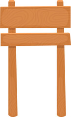 Wooden sign clipart design illustration