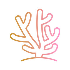Obraz premium Coral Vector Icon