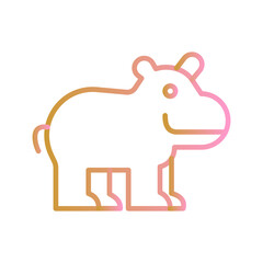 Hippo Vector Icon