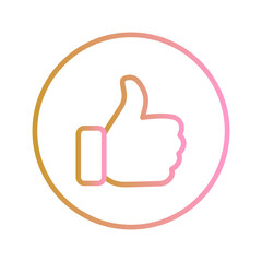 Thumbs Up Vector Icon
