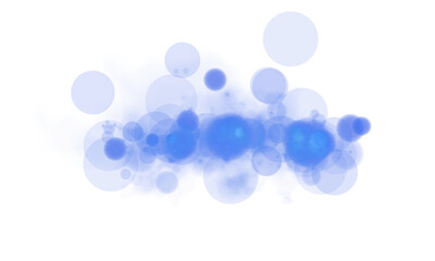 Stunning blue bokeh filled with glowing orbs and soft sparkles together create a truly dreamy atmosphere