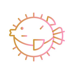 Pufferfish Vector Icon