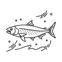 tarpon icon, tarpon vector illustration-simple illustration of tarpon, perfect for tarpon logos and icons