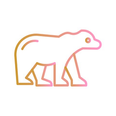 Polar Bear Vector Icon