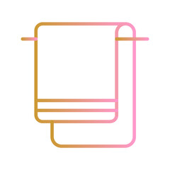 Spa Towels Vector Icon