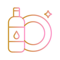 Dishwashing Vector Icon