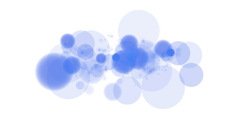 The enchanting blue bokeh, adorned with glowing orbs and soft sparkles, creates an ethereally dreamy atmosphere