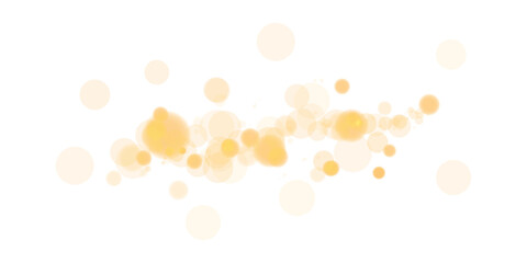 A stunning and beautiful golden bokeh effect featuring numerous glowing orbs and captivating soft sparkles