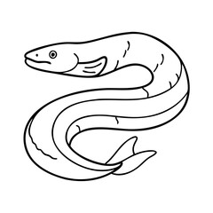 eel icon, eel vector illustration-simple illustration of eel, perfect for eel logos and icons