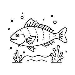 perch icon, perch vector illustration-simple illustration of perch, perfect for perch logos and icons