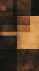Fototapeta premium Abstract Brown and Black Geometric Composition