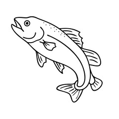 cod icon, cod vector illustration-simple illustration of cod, perfect for cod logos and icons
