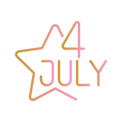 July 4th Vector Icon