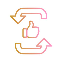 Feedback Loop Vector Icon