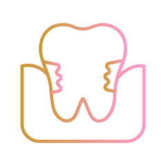Gum Disease Vector Icon