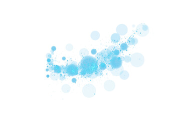 This beautiful light blue bokeh effect features glowing orbs alongside soft sparkling elements for stunning visuals