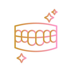 Tooth Whitening Vector Icon