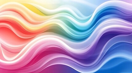 Fototapeta premium Abstract Colorful Waves Flowing Seamlessly