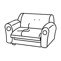 reclining sofa icon, reclining sofa vector illustration-simple illustration of reclining sofa, perfect for reclining sofa logos and icons