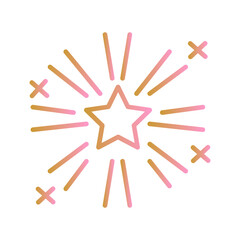 Firework Display Vector Icon